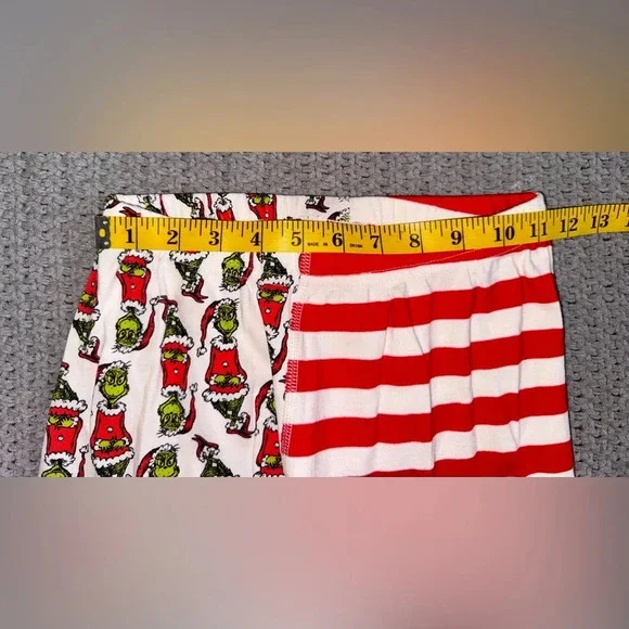 Hanna Andersson Womens Grinch Christmas Striped Pajama Pants Size XS Red - Picture 3 of 5